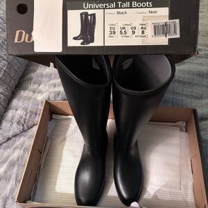 Dublin Universal Tall Riding Boots – Black Equestrian Boots, Size EU 39 / US‎ 9
